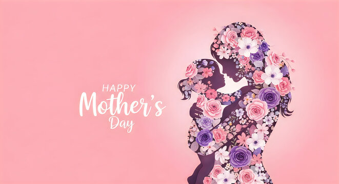 Celebrate mother's day a stunning floral portrait for the best mom happy mother's day