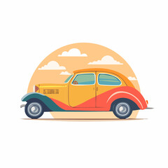 Fototapeta premium Vintage Car Illustration