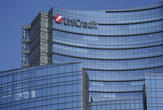 Unicredit skycraper in Milan, Lombardy, Italy