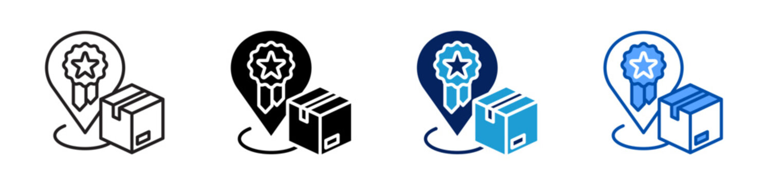 brand positioning icon set multiple style collection