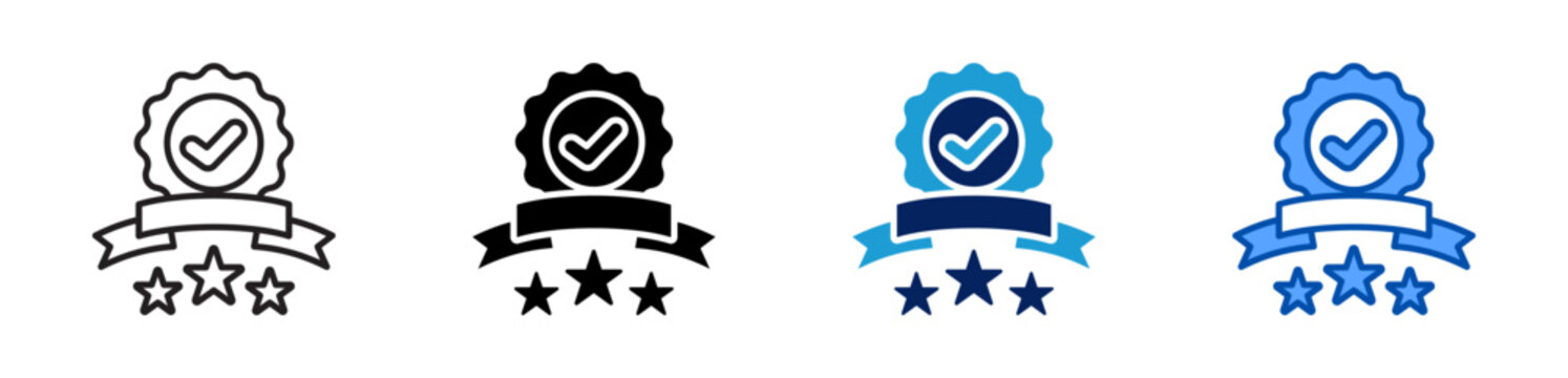 authenticity icon set multiple style collection