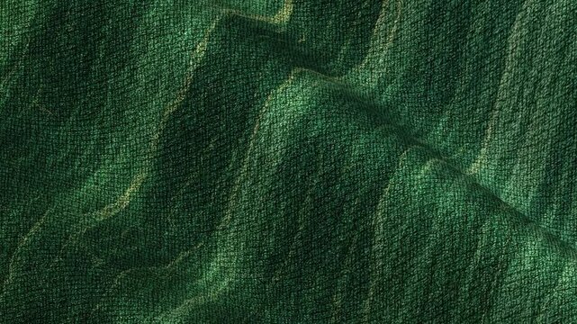 Calm continuous motion of waves of cotton fabric with marble pattern in seamless loop delivering unique abstract luxury texture for visuals