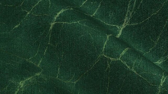 Elegant ripple motion of waves of cotton fabric with marble pattern in seamless loop creating unique abstract luxury surface