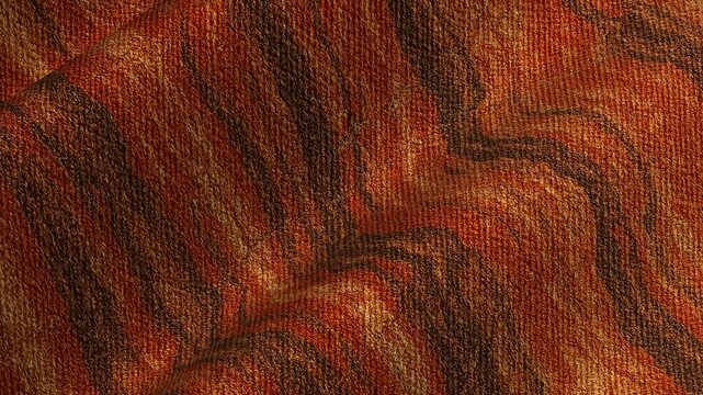 Fluid textile movement of waves of cotton fabric with marble pattern in continuous loop creating elegant abstract luxury background
