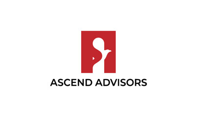 Fototapeta premium ascend logo, Eagle, Logo, Negative Space, Advisor, Ascend, Bird, Professional, Consulting, Finance, Business, Corporate, Strategy, S Shape, Red, Minimalist, Vector, Identity, Freedom