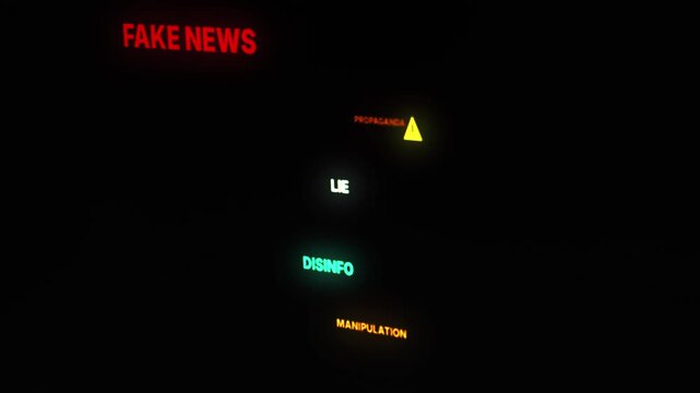 Media propaganda and fake news disinformation concept.