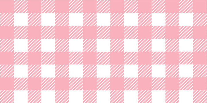 Gingham pattern background. Retro tablecloth texture. Abstract color full of Scott pattern. Pastel gingham seamless background for print on fabric. Vector art.