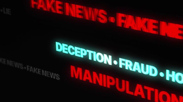 Media propaganda and fake news disinformation concept.