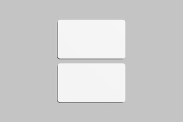 Fototapeta premium Realistic blank business card illustration for mockup