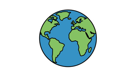 Obraz premium Simple Earth Day Graphic for Environmental Conservation and Ecology Projects