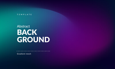 Obraz premium A digital graphic featuring a smooth gradient of teal, blue, purple, and dark colors. The colors transition subtly and blend seamlessly, creating a soft, diffused effect. Minimalist and modern style