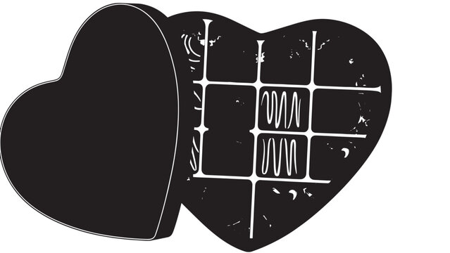 Heart-shaped box filled with assorted chocolates and candies for celebration or gift-giving.