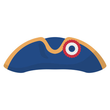 Classic French Bicorne Hat Illustration