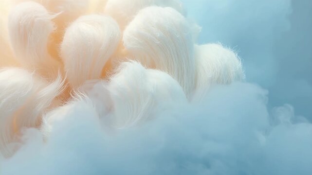 Ethereal White Cloud with Soft Flowing Textures and Light Backgrounds
