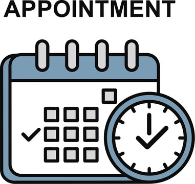 Appointment calendar displays scheduled tasks for professional time.