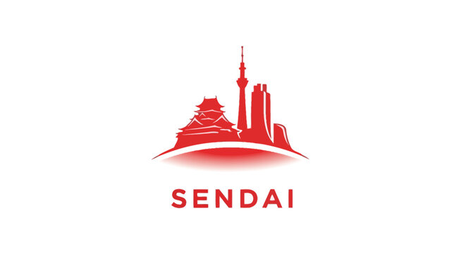 Sendai City Skyline - Iconic Japanese Architecture and Urban Landscape.
