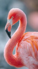 Fototapeta premium Zoo habitat blur with animals and educational experience