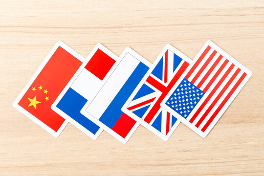常任理事国の国旗カード