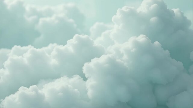 Soft White Clouds in a Tranquil Sky Setting