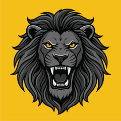Fototapeta premium Roaring Lion Cartoon Illustration 1.
