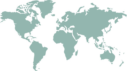 Fototapeta premium green world map