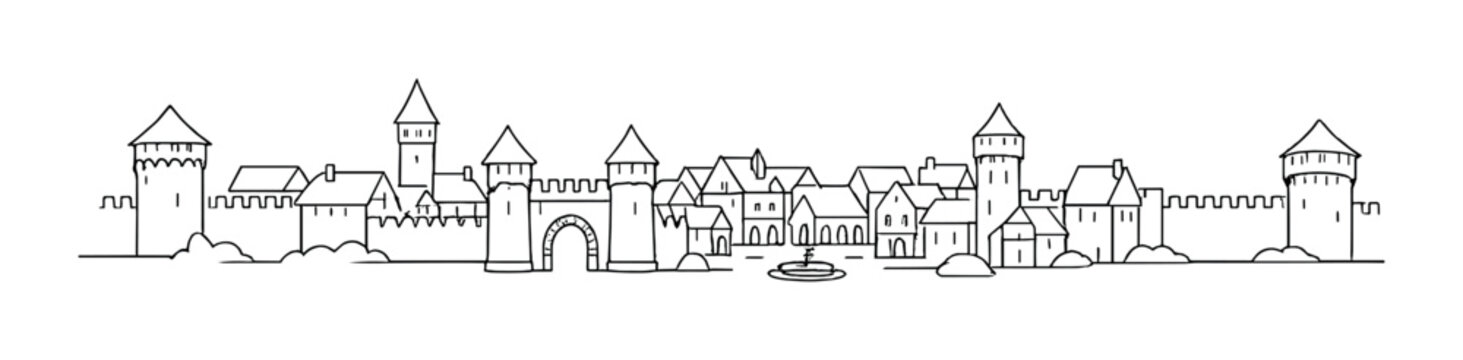 Suburban houses and small shops along neighborhood street