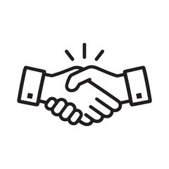 Obraz premium Business Handshake Deal Success Icon