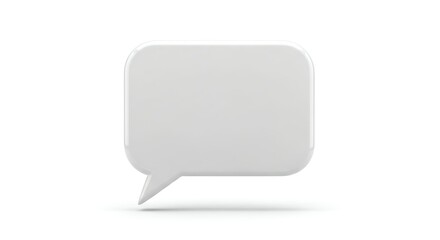 Fototapeta premium Empty Speech Bubble Icon for Communication and Dialogue Representation.