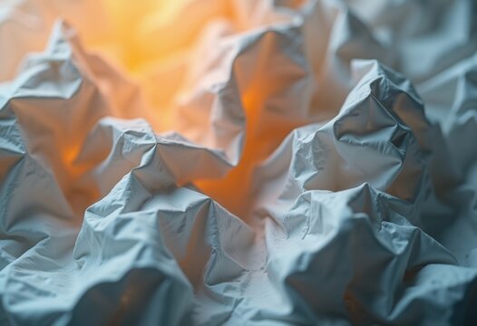 Crumpled Paper Macro Wrinkle Crease Close-Up Authentic Capture Detailed Imprint Quirky Form