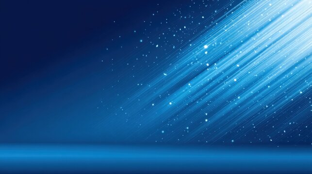 Soft Blue Light Rays with Sparkling Stars Creating a Dreamy Background for Creative Projects and Designs in Various Media Formats
