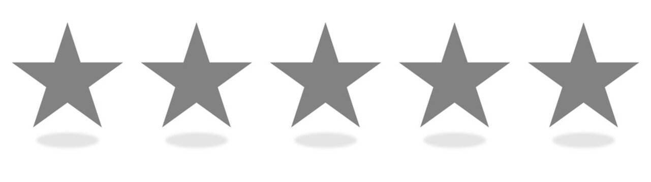 Top Bewertung: 5 Sterne grau