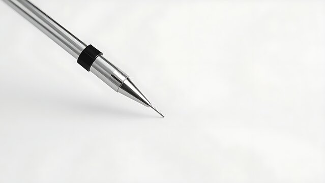 Professional microblading tool on clean white surface, precise lines and minimalist composition.