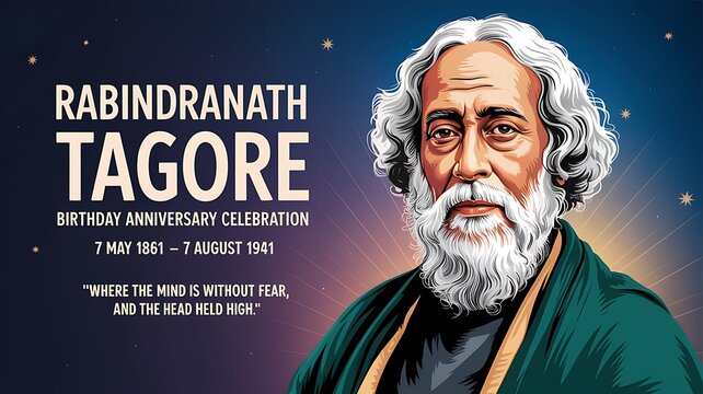 Rabindranath tagore birthday anniversary celebration