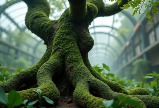 Swollen Water-Storing Trunks of Bottle Trees Standing Upright with Unique Eye-Catching Shapes that Complement Urban Design