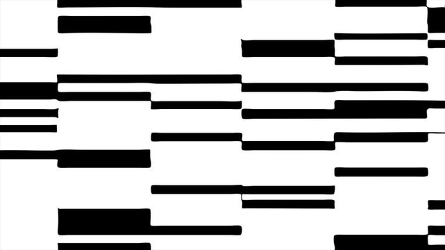 Black and white lines dance across screen