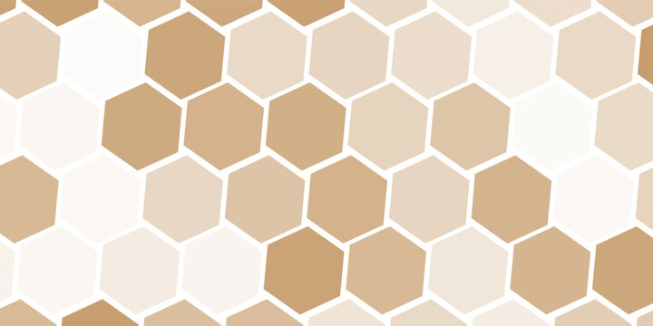 simple brown honeycomb design for banner poster background.