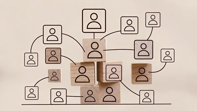 Visual representation of relationships in organizational network structures and interactions