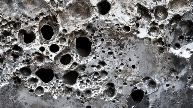 nickel. Close-up of a cut-open meteorite revealing shiny nickel-iron alloy patterns inside. STEM education sheets, lab safety posters, designed for biotech research communications.
