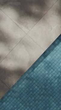 Pool water summer background with palm shadow from above. Tropical poolside granite tile hotel resort. Neutral aesthetic product placement for beauty, spa, skincare and business luxury brand. 