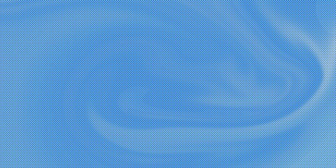 Fototapeta premium Light blue liquid swirl background with professional halftone dot texture