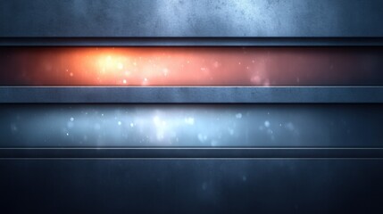 Obraz premium Abstract Background with Glowing Light Stripes and Soft Particles for Use in Design, Technology, or Creative Projects
