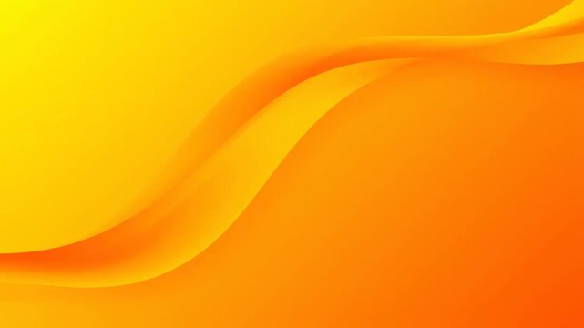 Abstract orange and yellow gradient design with smooth curved lines