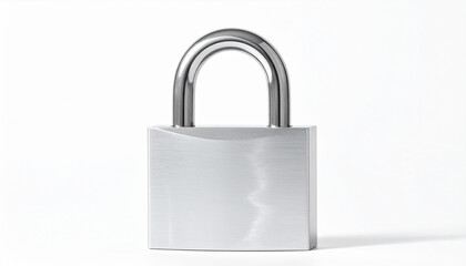 Fototapeta premium Metallic Padlock Security Symbol Mockup