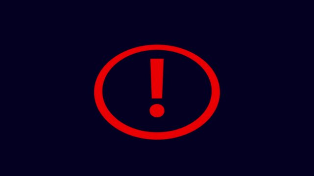 Warning sign animation. Danger warning footage template, warning sign logo animation with a white background. alert risk safety danger road warning sign sign symbol