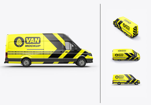 Delivery Van Mockup