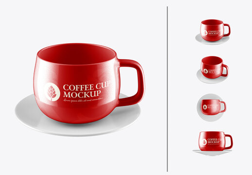 Ceramic Coffee Cup Mockup
