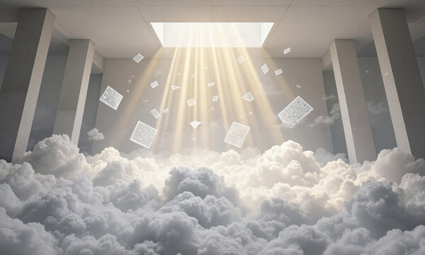 The Cloud - An ethereal, heavenly space that is literally inside a massive, soft, white cloud. The floor is