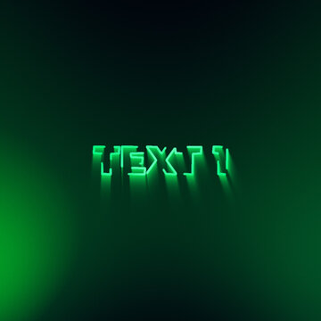 Square Elegant Glow Animated Text with Dynamic Gradient