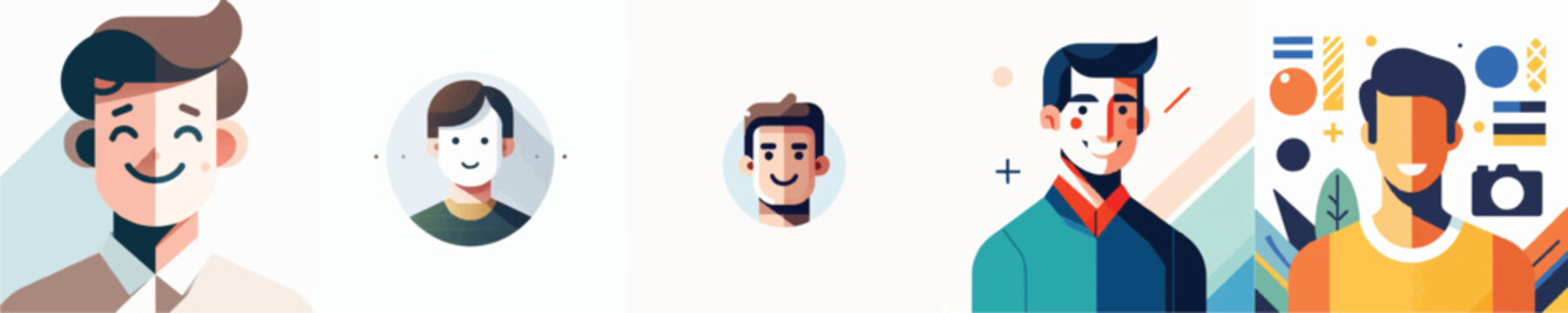 Vector of happy person