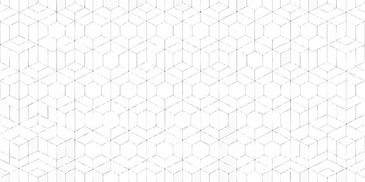 Isometric cube grid pattern creates a seamless repeating geometric background